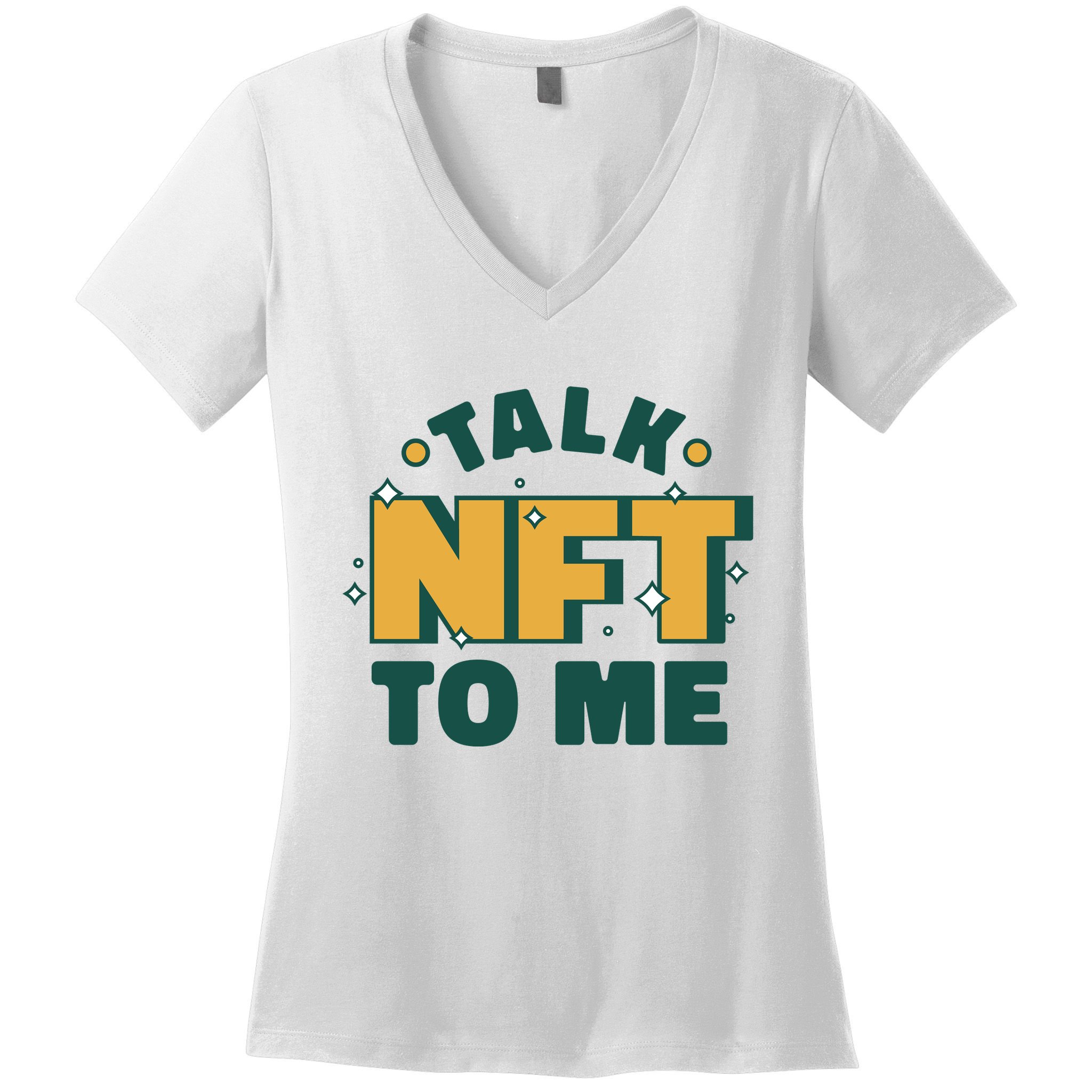 Talk NFT To Me Women's V-Neck T-Shirt