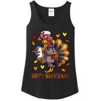 Turkey Nurse Thanksgiving  Holiday Nursing Ladies Essential Tank