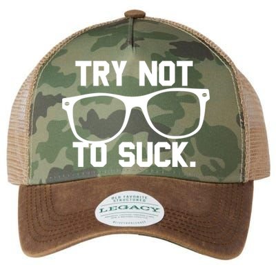 Try Not To Suck Book Movie Lover Reading Gift Great Gift Legacy Tie Dye Trucker Hat