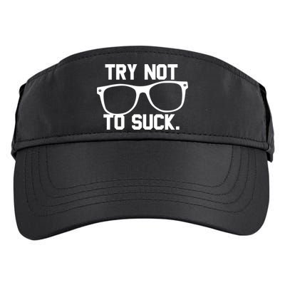 Try Not To Suck Book Movie Lover Reading Gift Great Gift Adult Drive Performance Visor
