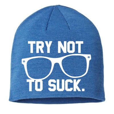 Try Not To Suck Book Movie Lover Reading Gift Great Gift Sustainable Beanie