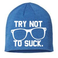 Try Not To Suck Book Movie Lover Reading Gift Great Gift Sustainable Beanie
