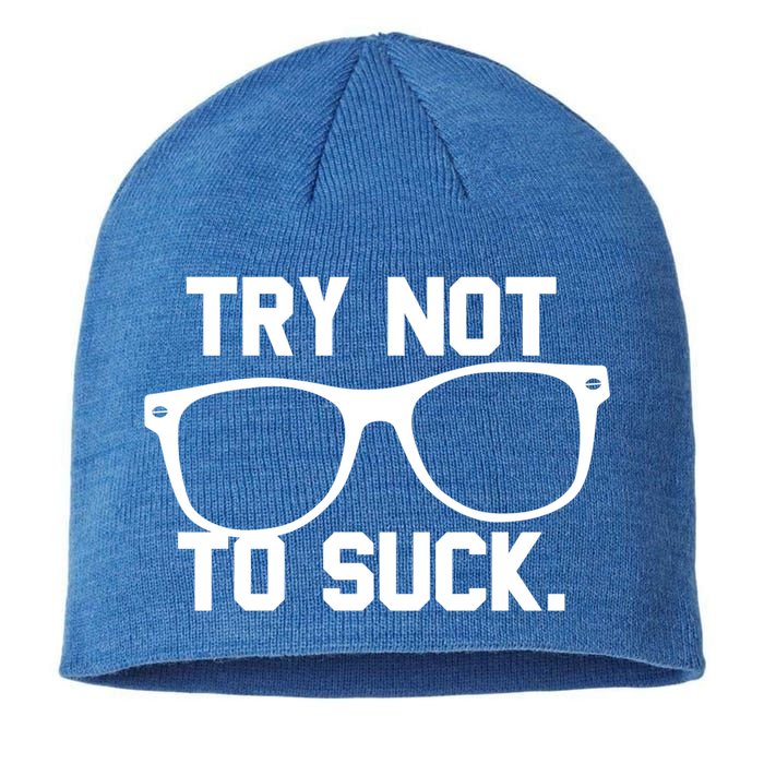 Try Not To Suck Book Movie Lover Reading Gift Great Gift Sustainable Beanie