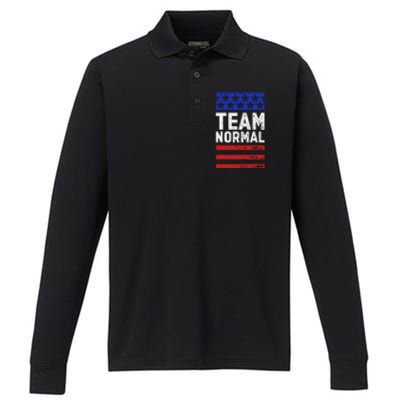 Team Normal Performance Long Sleeve Polo