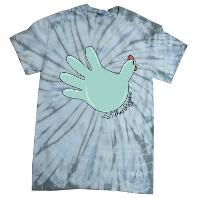 Thanksgiving Nurse Turkey Glove Thankful Nurse Medical Tie-Dye T-Shirt