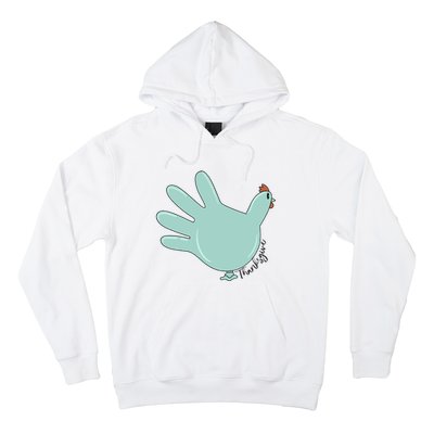 Thanksgiving Nurse Turkey Glove Thankful Nurse Medical Hoodie