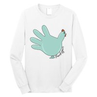 Thanksgiving Nurse Turkey Glove Thankful Nurse Medical Long Sleeve Shirt