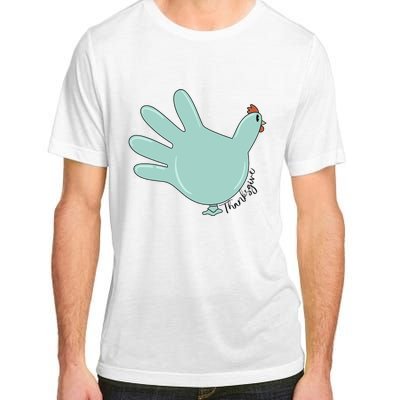 Thanksgiving Nurse Turkey Glove Thankful Nurse Medical Adult ChromaSoft Performance T-Shirt