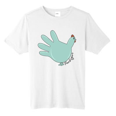 Thanksgiving Nurse Turkey Glove Thankful Nurse Medical Tall Fusion ChromaSoft Performance T-Shirt