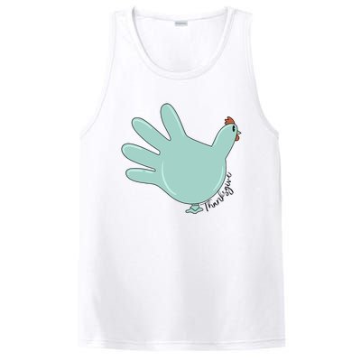 Thanksgiving Nurse Turkey Glove Thankful Nurse Medical PosiCharge Competitor Tank