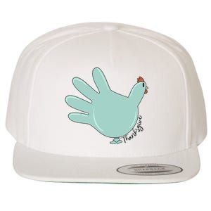 Thanksgiving Nurse Turkey Glove Thankful Nurse Medical Wool Snapback Cap