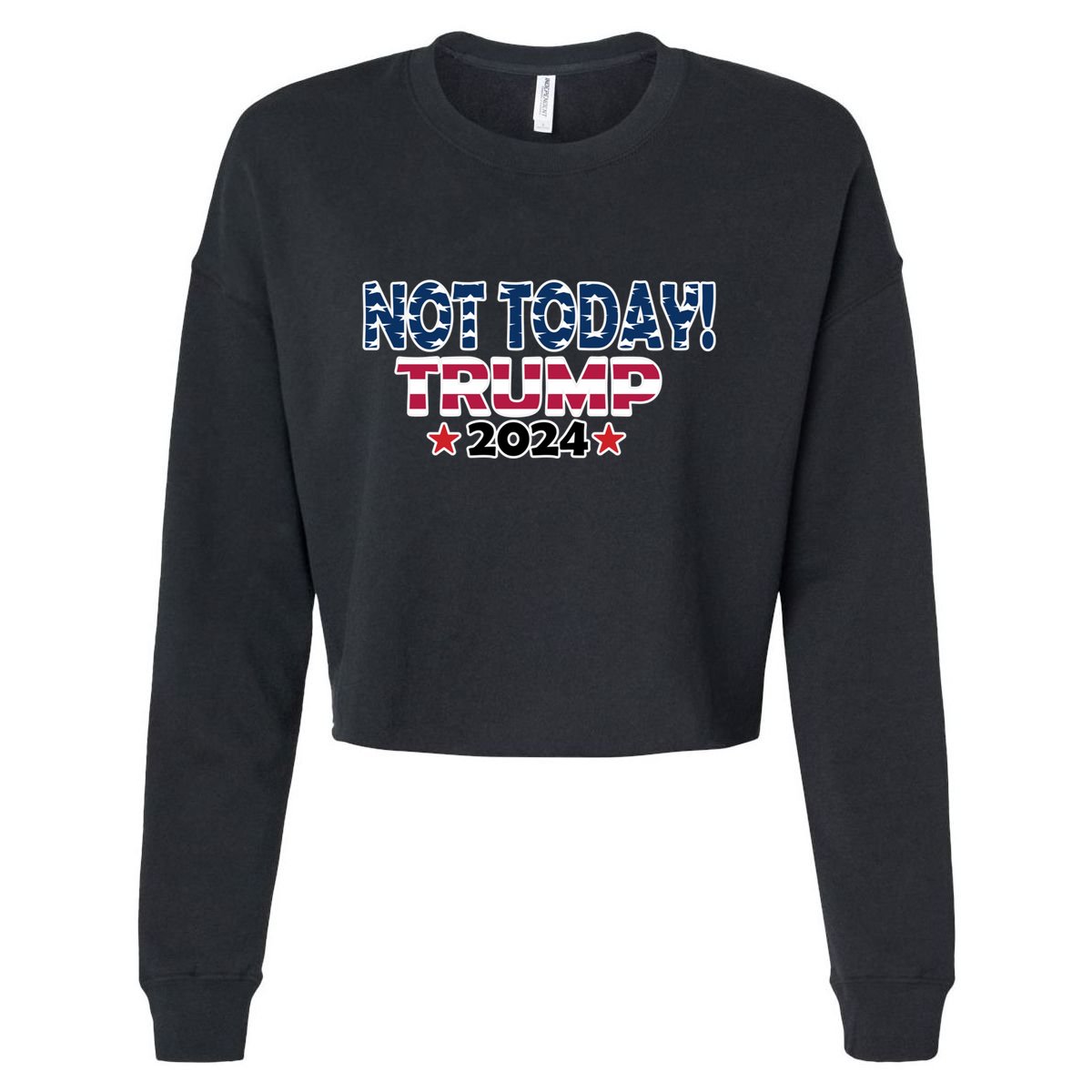 Trump Not Today Cool Gift Cool Gift Cropped Pullover Crew