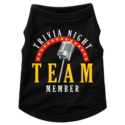 Trivia Night Team Member Quiz Game Show Trivia Gift Doggie Tank