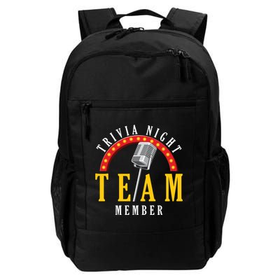 Trivia Night Team Member Quiz Game Show Trivia Gift Backpack