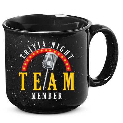 Trivia Night Team Member Quiz Game Show Trivia Gift 15oz Campfire Ceramic Mug