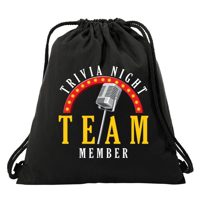 Trivia Night Team Member Quiz Game Show Trivia Gift Drawstring Bag
