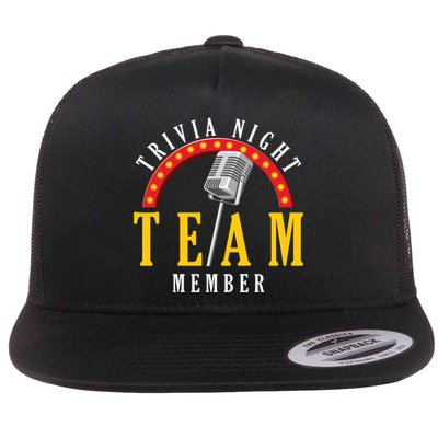 Trivia Night Team Member Quiz Game Show Trivia Gift Flatbill Hat