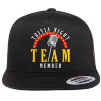 Trivia Night Team Member Quiz Game Show Trivia Gift Flat Bill Trucker Hat