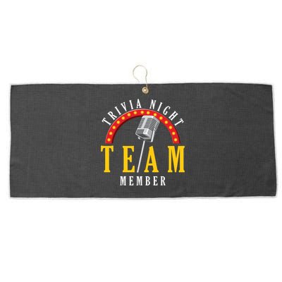Trivia Night Team Member Quiz Game Show Trivia Gift Large Microfiber Waffle Golf Towel