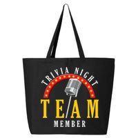 Trivia Night Team Member Quiz Game Show Trivia Gift 25L Jumbo Tote
