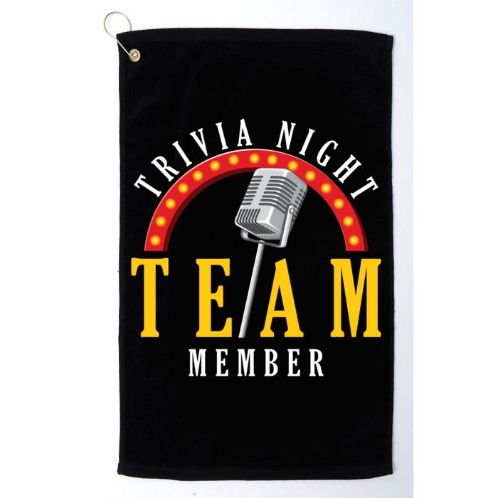 Trivia Night Team Member Quiz Game Show Trivia Gift Golf Towel