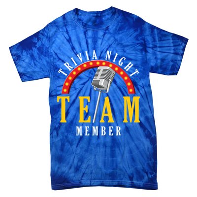 Trivia Night Team Member Quiz Game Show Trivia Gift Tie-Dye T-Shirt