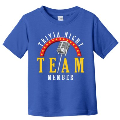 Trivia Night Team Member Quiz Game Show Trivia Gift Toddler T-Shirt