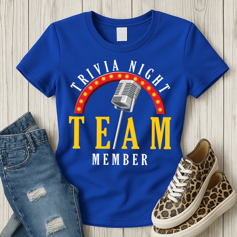 Trivia Night Team Member Quiz Game Show Trivia Gift Womens T-Shirt