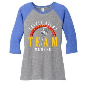 Trivia Night Team Member Quiz Game Show Trivia Gift Women's Tri-Blend 3/4-Sleeve Raglan Shirt