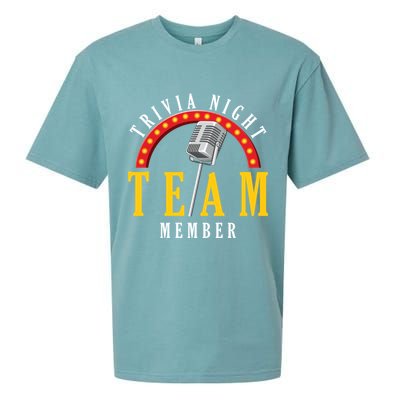 Trivia Night Team Member Quiz Game Show Trivia Gift Sueded Cloud Jersey T-Shirt