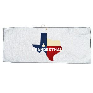 Texas Neanderthal Texas Flag For Proud American Neanderthals Large Microfiber Waffle Golf Towel