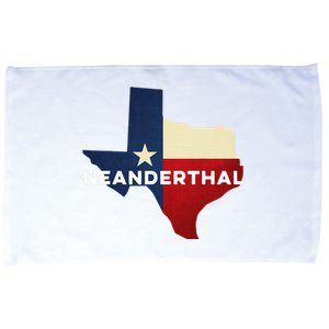 Texas Neanderthal Texas Flag For Proud American Neanderthals Microfiber Hand Towel