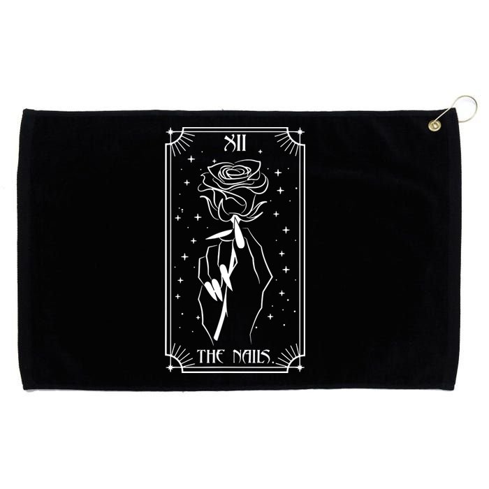 The Nails Tarot Card Nail Tech Nail Artist But First Nail Grommeted Golf Towel