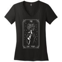 The Nails Tarot Card Nail Tech Nail Artist But First Nail Women's V-Neck T-Shirt