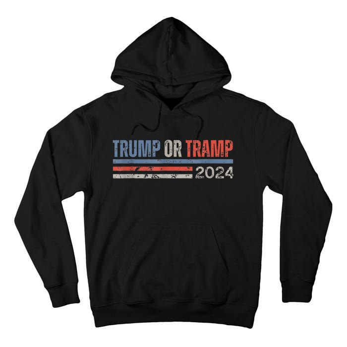 Trump Not The Tramp Trump Vance 2024 Tall Hoodie