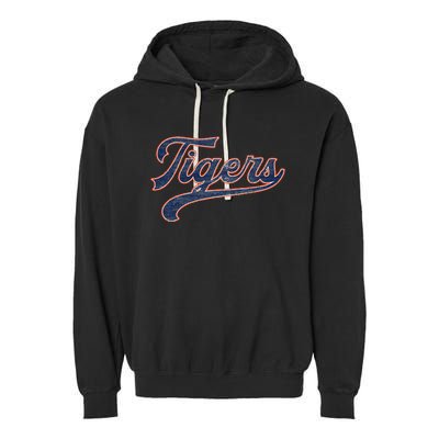 Tigers Nickname Garment-Dyed Fleece Hoodie