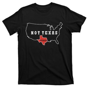 Texas Not Texas Funny Map Throwback Design Classic T-Shirt