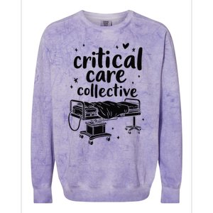 Trauma Nurse Team Intensive Emergency Critical Care Nurse Colorblast Crewneck Sweatshirt