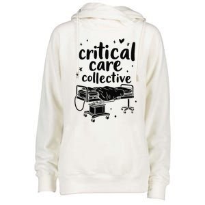 Trauma Nurse Team Intensive Emergency Critical Care Nurse Womens Funnel Neck Pullover Hood