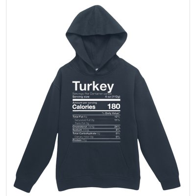 Turkey Nutrition Thanksgiving Food Costume Dark Urban Pullover Hoodie