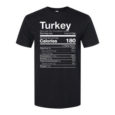 Turkey Nutrition Thanksgiving Food Costume Dark Softstyle® CVC T-Shirt