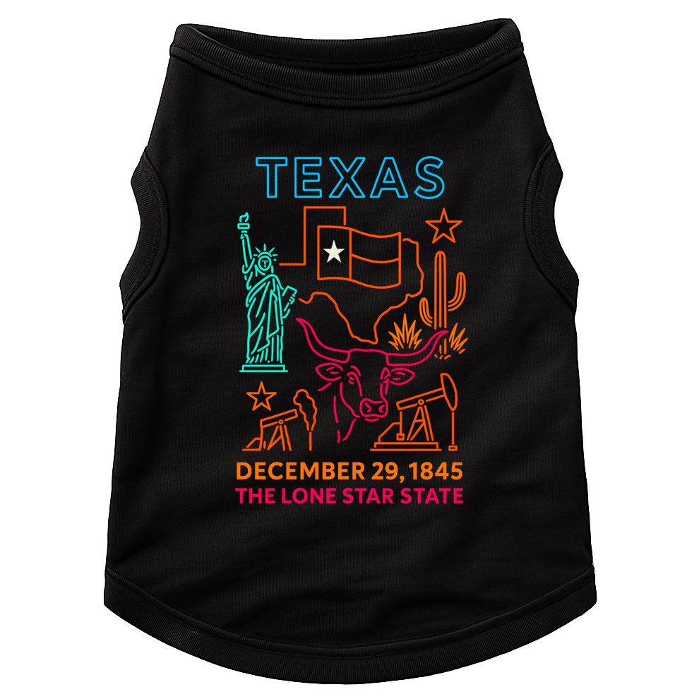 Texas Neon Doggie Tank