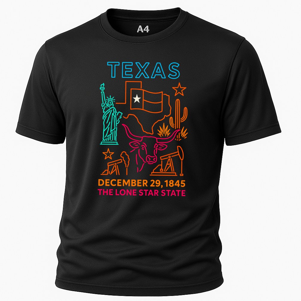 Texas Neon Cooling Performance Crew T-Shirt