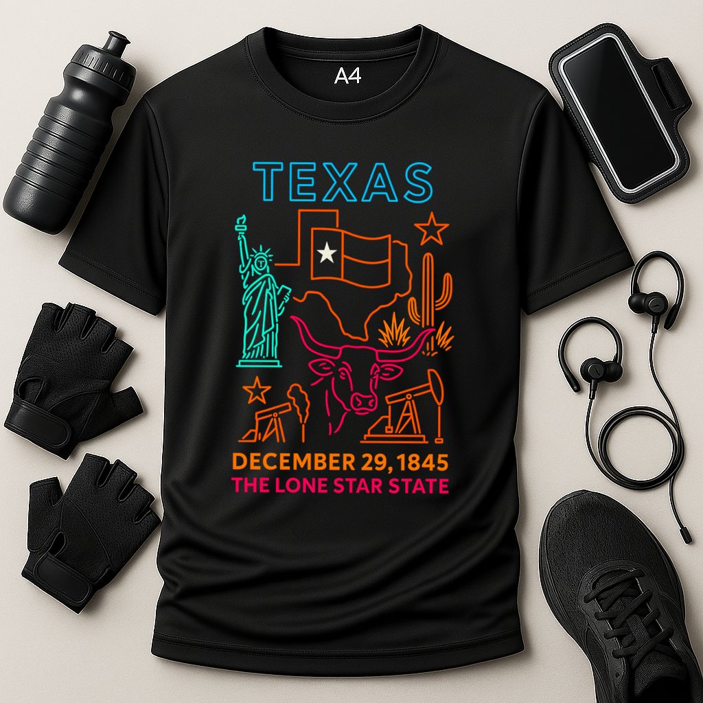 Texas Neon Cooling Performance Crew T-Shirt