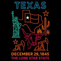 Texas Neon City Backpack