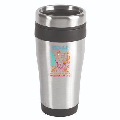 Texas Neon 16oz Travel Tumbler