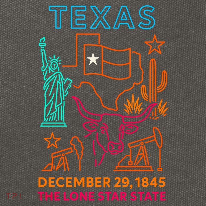 Texas Neon Cotton Canvas Backpack