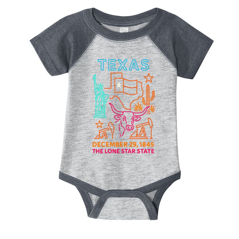 Texas Neon Infant Baby Jersey Bodysuit