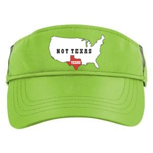 Texas Not Texas Map Adult Drive Performance Visor