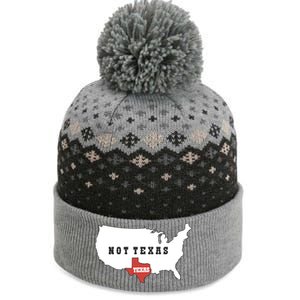 Texas Not Texas Map The Baniff Cuffed Pom Beanie